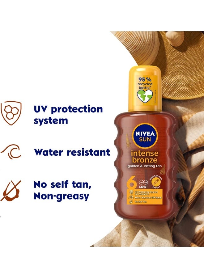 نيفيا بخاخ زيت تسمير الشمس من نيفيا ، كاروتين ، فيتامين هـ وزيت الجوجوبا ، عامل حماية من الشمس 6 ، 200 مل - Image 4