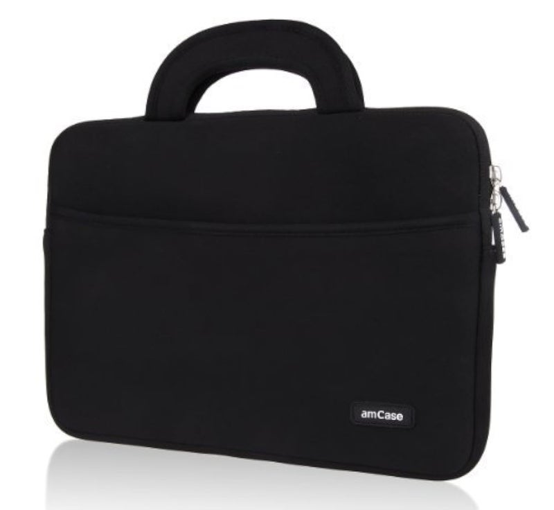 AM Case amCase Chromebook Case-14 inch Travel/Carry Sleeve with Handle-Black… - Image 1
