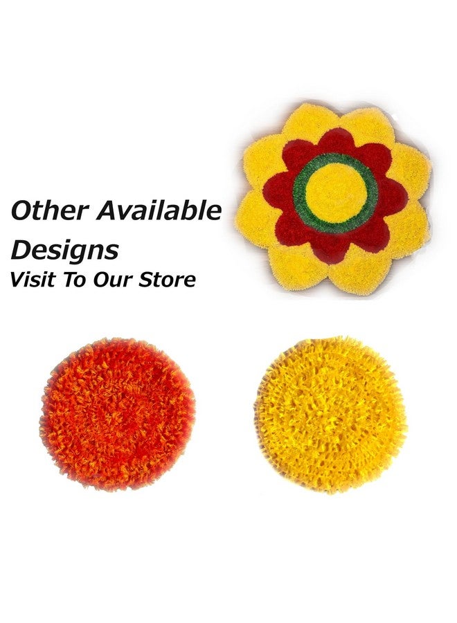 The brown box حصيرة رانغولي صندوق بني (تصميم ديا)، مجموعة من 4، قوالب رانغولي، ملصقات رانغولي، عناصر تزيين ديوالي، رانغولي بونغال، ديكور غانباتي - Image 3