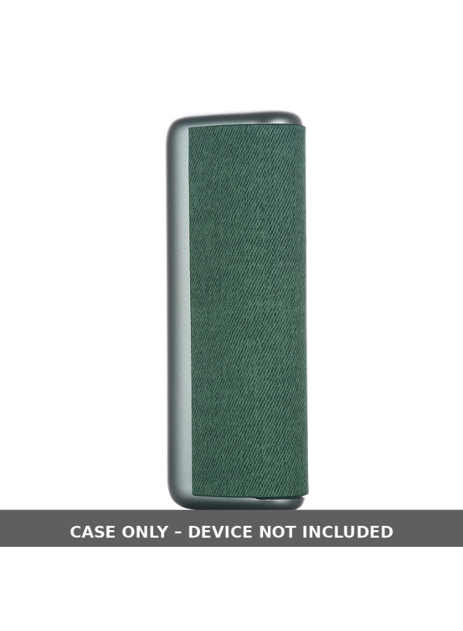 جراب حماية لـ IQOS ILUMA Prime / I Prime – غطاء قماشي (أخضر) – الجراب فقط، الجهاز غير مشمول - Image 1