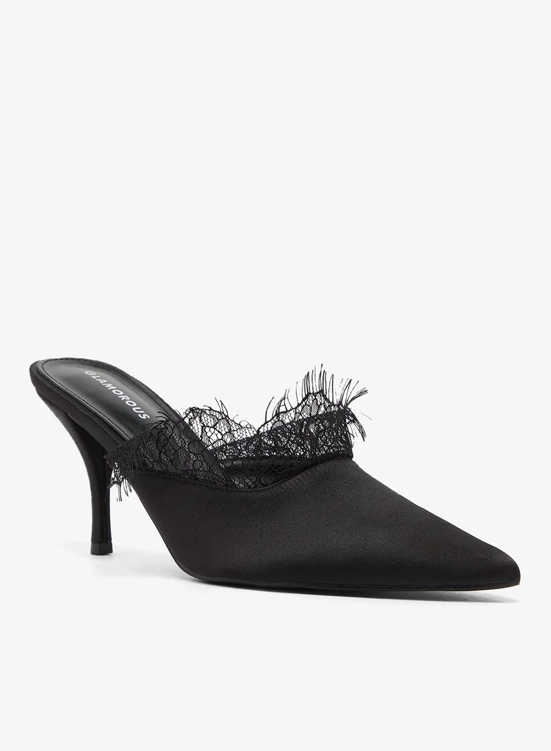 Glamorous Casual Mule Heeled Sandals