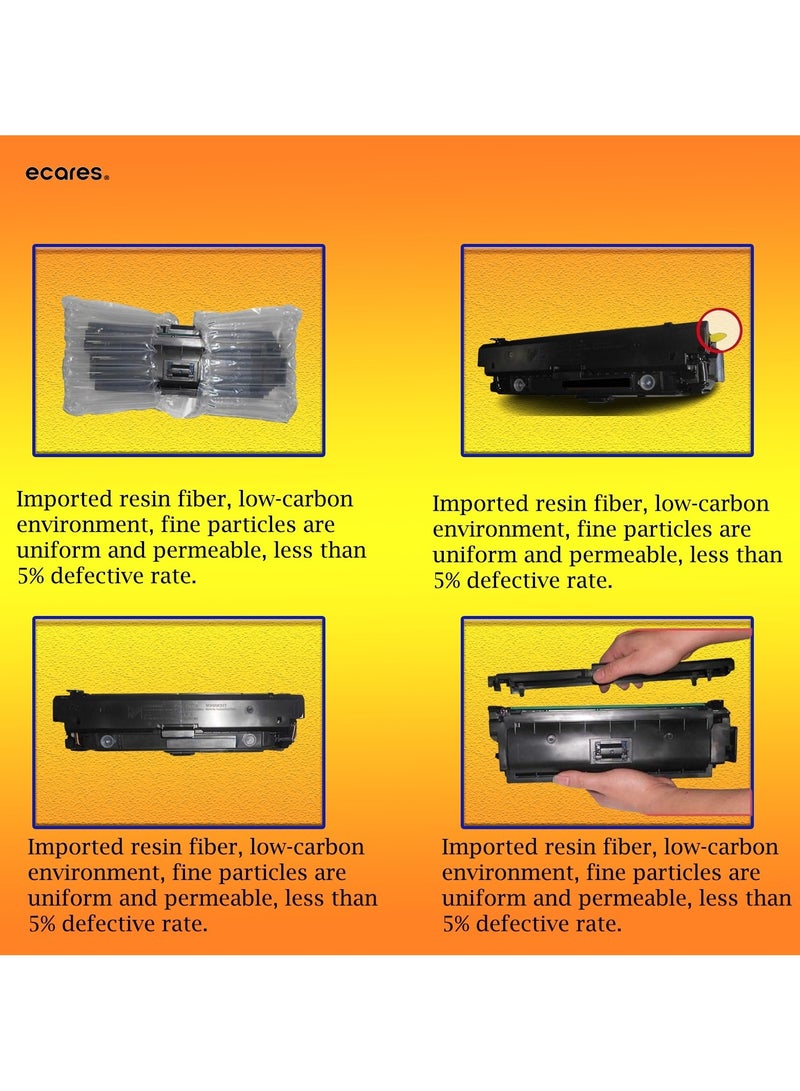 ECARES ECARES® 046 Compatible Toner Cartridge 046 Toner Cartridge(Cyan)  Compatible  High Yield Toner Replacement for Toner Cartridge Color Image Class LBP654Cdw MF735Cdw MF731Cdw MF733Cdw Printer(Cyan).  - Image 3