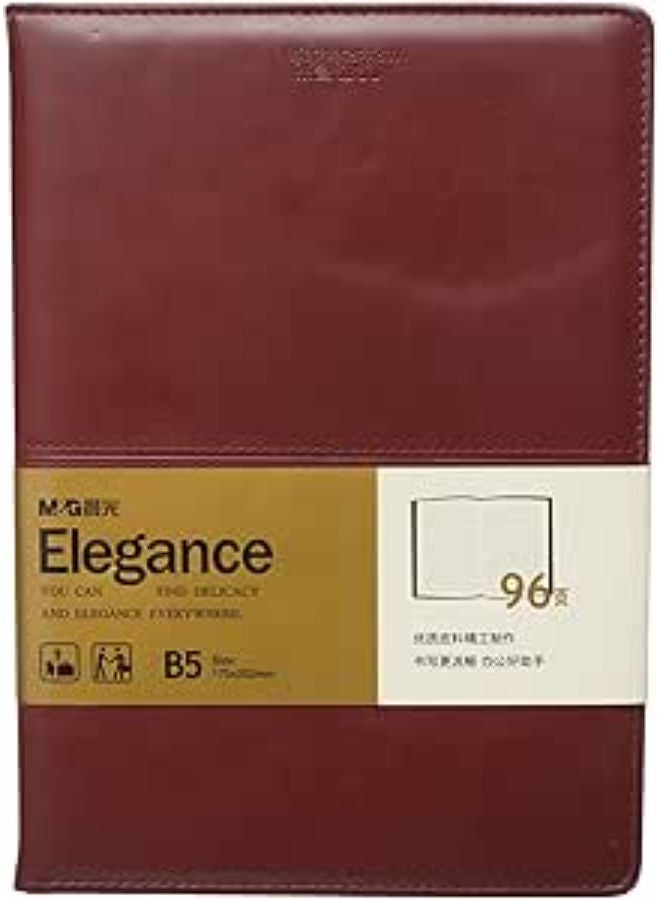 ام اند جي دفتر ملاحظات جلدي، مقاس B5، أنيق ومبطن، 120 صفحة، لتدوين الملاحظات المهنية - Image 1