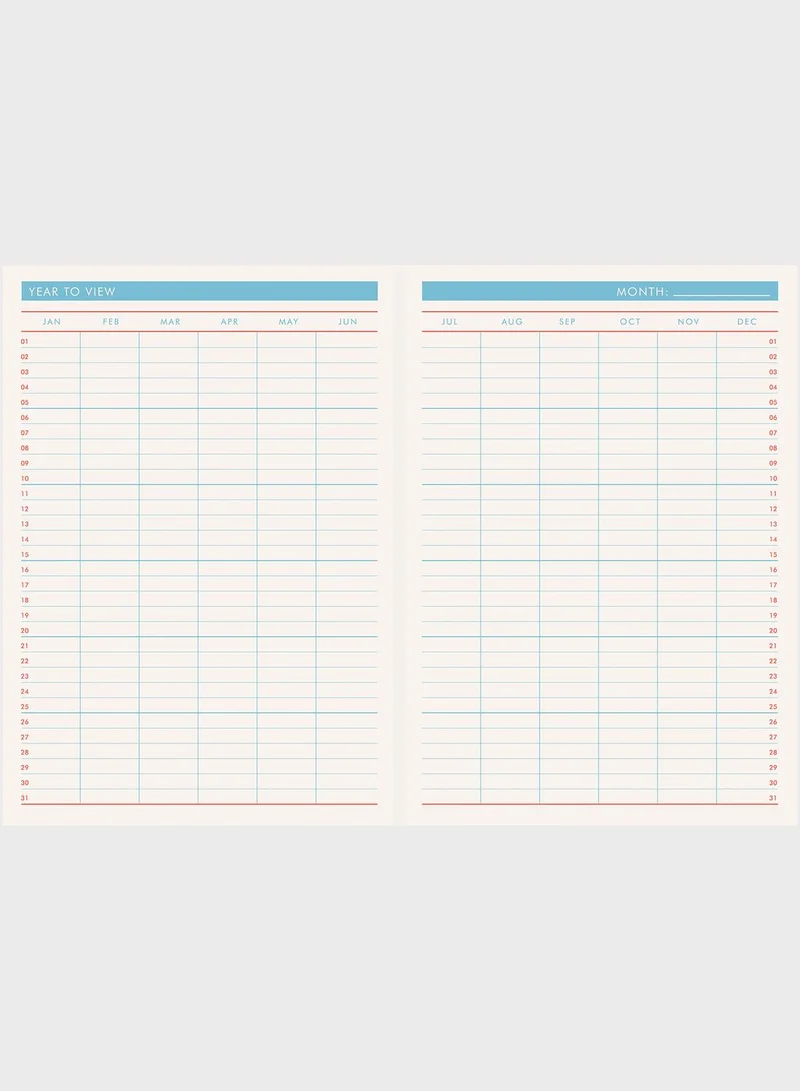 Joules B6 Undated Agenda