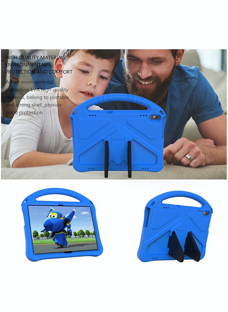 Tablet Case for Lenovo Tab M10 HD TB X505F X605F Kids Durable Lightweight EVA Shockproof Protective Handle Stand Cover 10.1" All Inclusive Anti Drop Bracket Blue