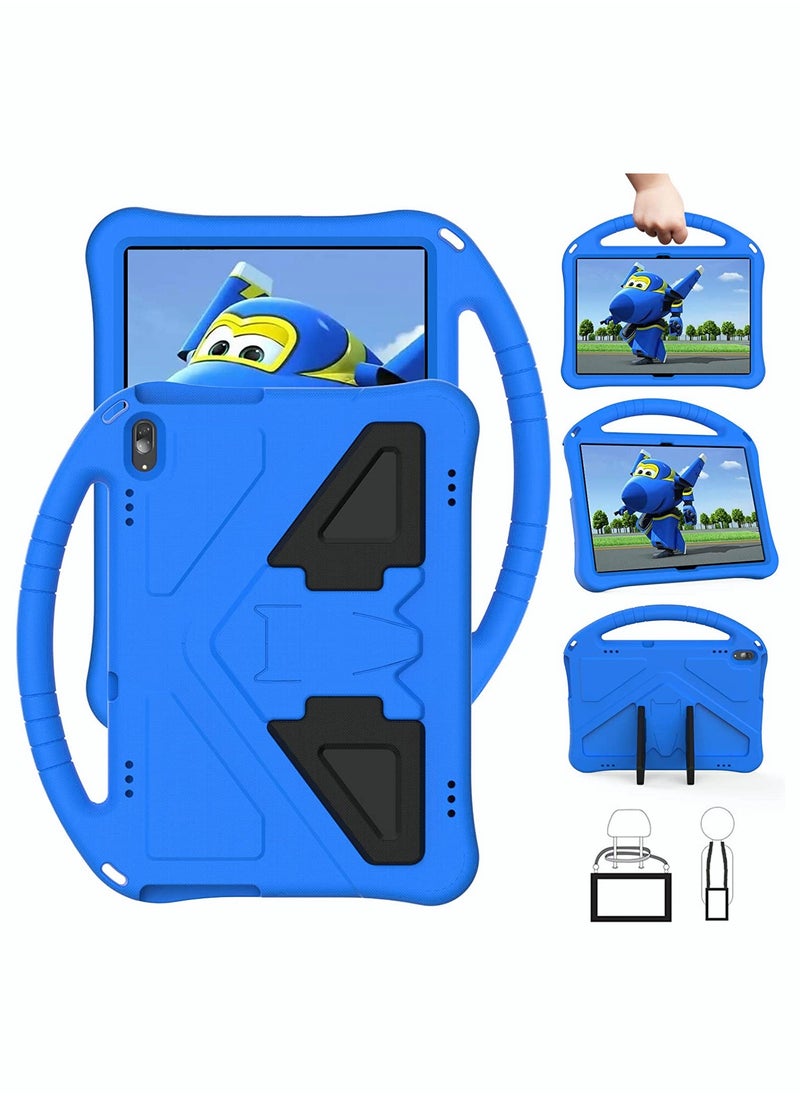 Tablet Case for Lenovo Tab M10 HD TB X505F X605F Kids Durable Lightweight EVA Shockproof Protective Handle Stand Cover 10.1" All Inclusive Anti Drop Bracket Blue