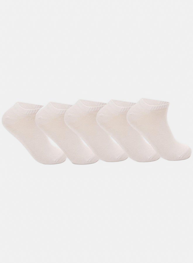 Carina Plain Ankle Socks - 5 Pairs - Image 1
