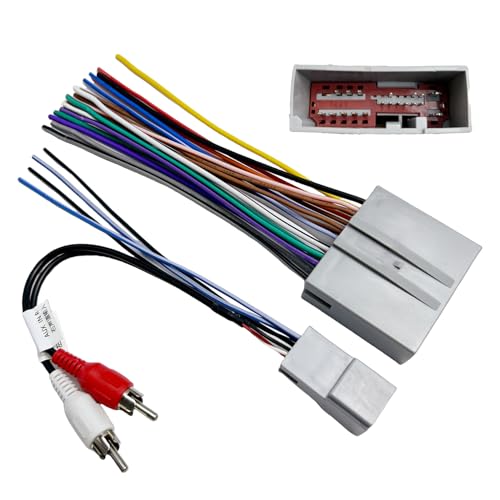 WildTundra 24Pin Aftermarket Radio Wiring Harness Compatible with Ford 2003-2012, Hyundai 2006-2008, Lincoln 2003-2011, Mercury 2003-2011, 8Pin Plug for RCA to Factory Subwoofer, Aftermarket Car Stereo Adapter - Image 1
