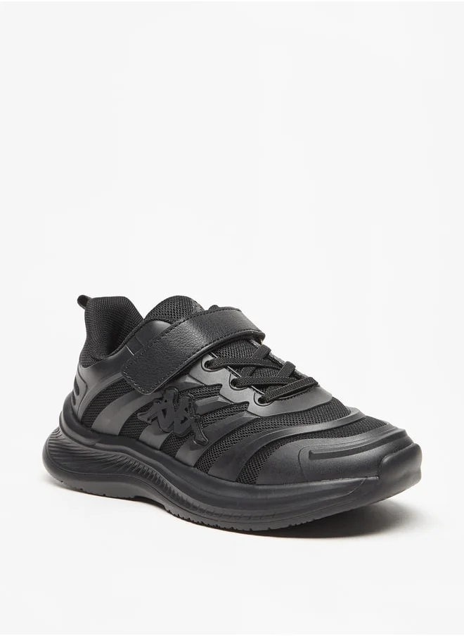 Kappa Boys Textured Sports Shoes With Hook And Loop Closure