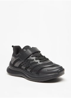 Kappa Boys Textured Sports Shoes With Hook And Loop Closure  - Image 2