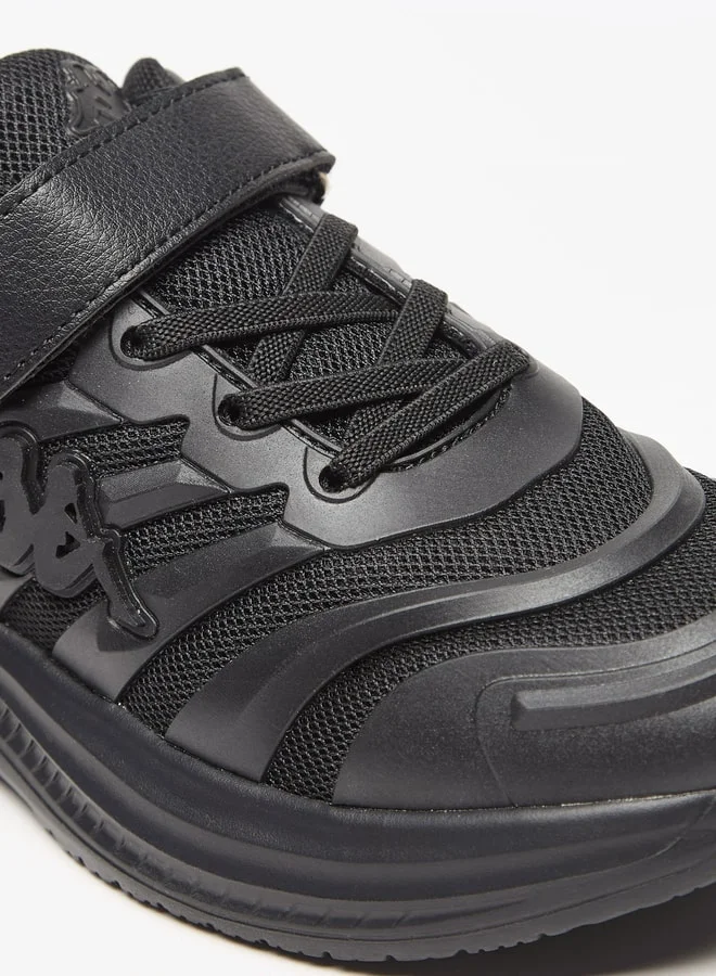 Kappa Boys Textured Sports Shoes With Hook And Loop Closure