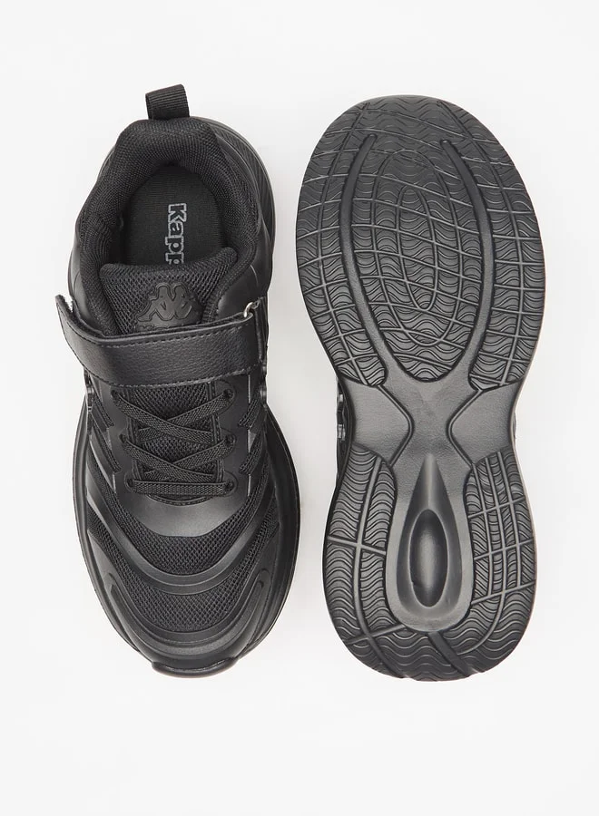 Kappa Boys Textured Sports Shoes With Hook And Loop Closure