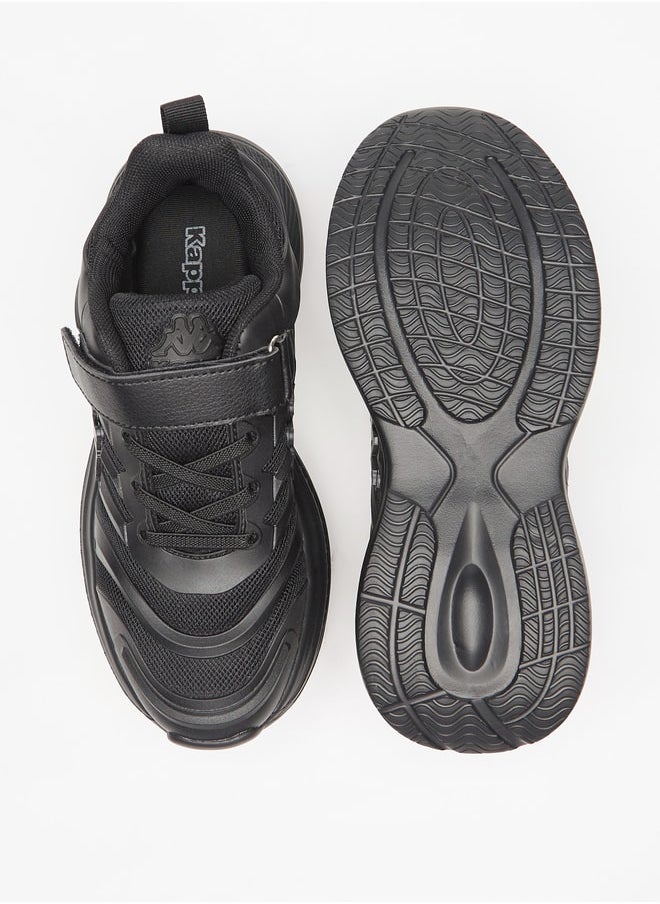 Kappa - Boys Textured Sports Shoes With Hook And Loop Closure - Image 1