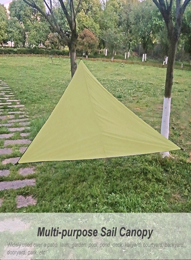 13ft Rain Fly UV Sun Shade Sail Canopy Waterproof Heavy Duty Triangle 210T Polyester Awning Sand Sunshade for Outdoor Patio Garden Backyard Activities - Image 4