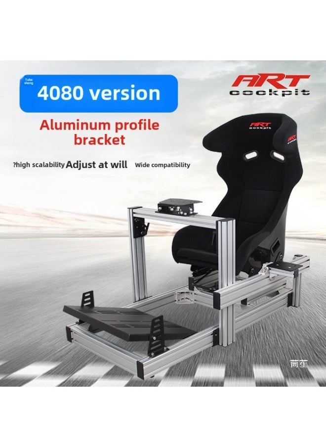 ماركة غير محددة مقعد محاكاة سباق من الألومنيوم ARTcockpit 4080 لسيارة Tumast Speedster Fanatec - لون المنتج: مجموعة طاقة g متكاملة بأربعة محاور  - Image 3