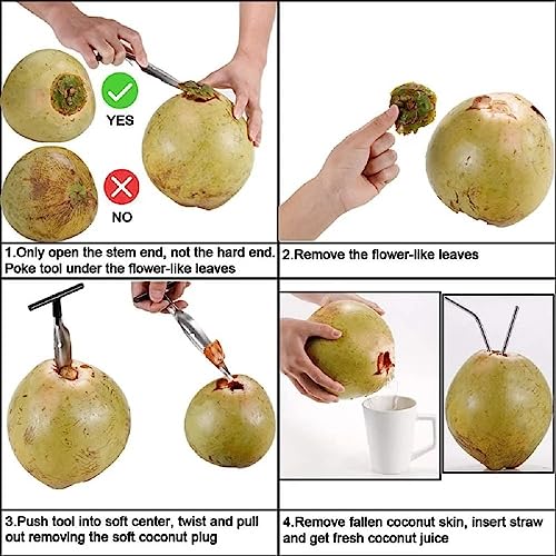 AKRIZA Stainless Steel Coconut Opener Tool Knife Coconut Water Opener Driller Machine Nariyal Pani Opener Kitchen Acccessoires Tools - Image 4