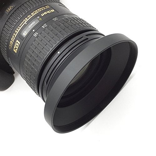 SIOTI 58mm Lens Hood, Matte Treatment Inside, Aluminum Material, Compatible with All Camera Lens S/C/N/F/O/P etc.(58mm) - Image 5