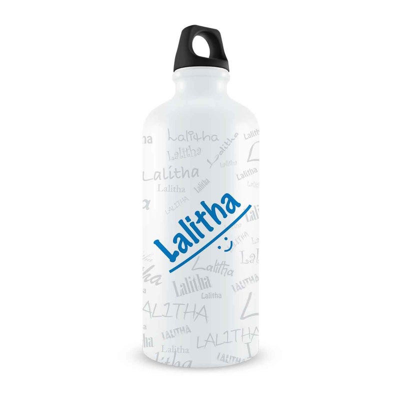 Hot Muggs Me Graffiti Bottle - Lalitha Personalised Name Steel, 750ml, 1 Unit - Image 5
