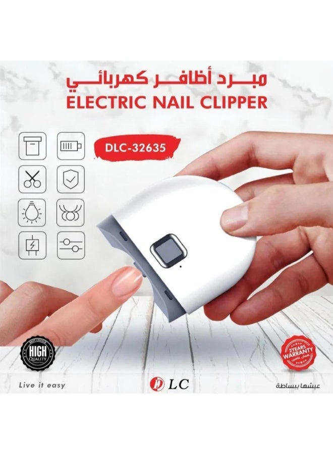 دي إل سي  مقص ومبرد أظافر كهربائي 2*1 مع ضوء LED - تشذيب دقيق وآمن بلمسة واحدة لمظهر أظافر أنيق - Image 1