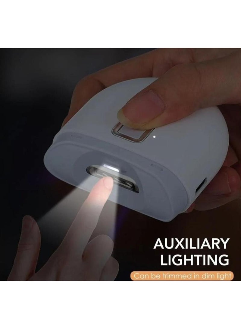 دي إل سي  مقص ومبرد أظافر كهربائي 2*1 مع ضوء LED - تشذيب دقيق وآمن بلمسة واحدة لمظهر أظافر أنيق - Image 3