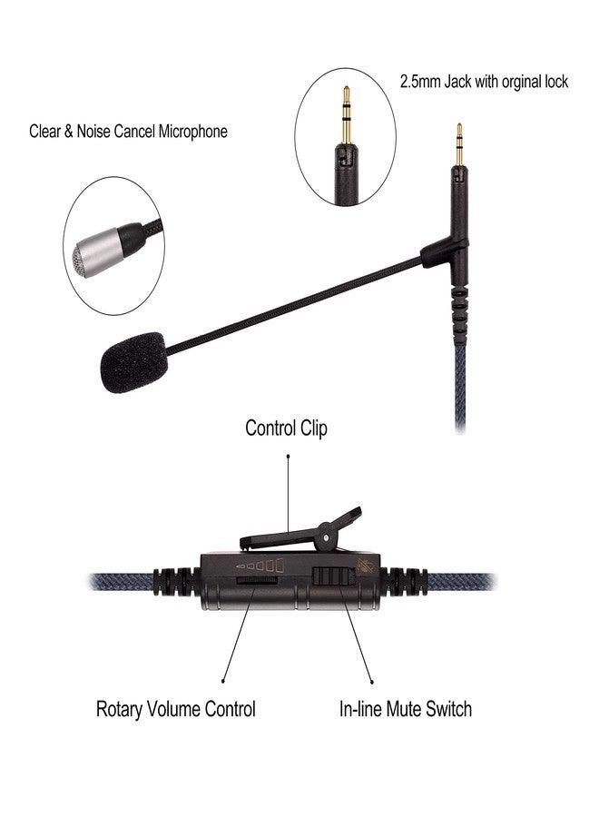 Ablet Boom Microphone Cable - Boompro Gaming Mic Compatible with Sennheiser HD598, HD598Cs, HD560s, HD598SE, HD620S, HD400PRO, HD599 Headphones - Xbox One PlayStation PS4 Controller, PC(150CM) - Image 2