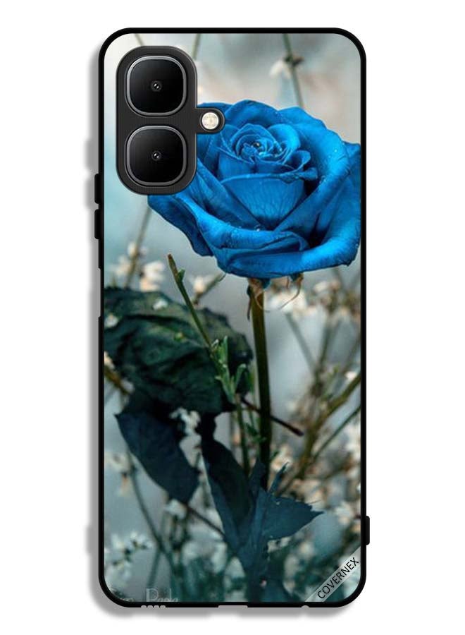 Covernex Infinix Smart 10 Protective Case Cover Blue Rose