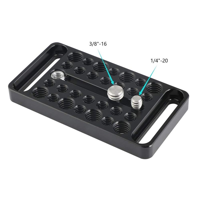 CAMVATE Multipurpose Cheese Plate with 1/4" & 3/8" Thread Screw for Camera Bracket Accessories - 2564 - Image 3