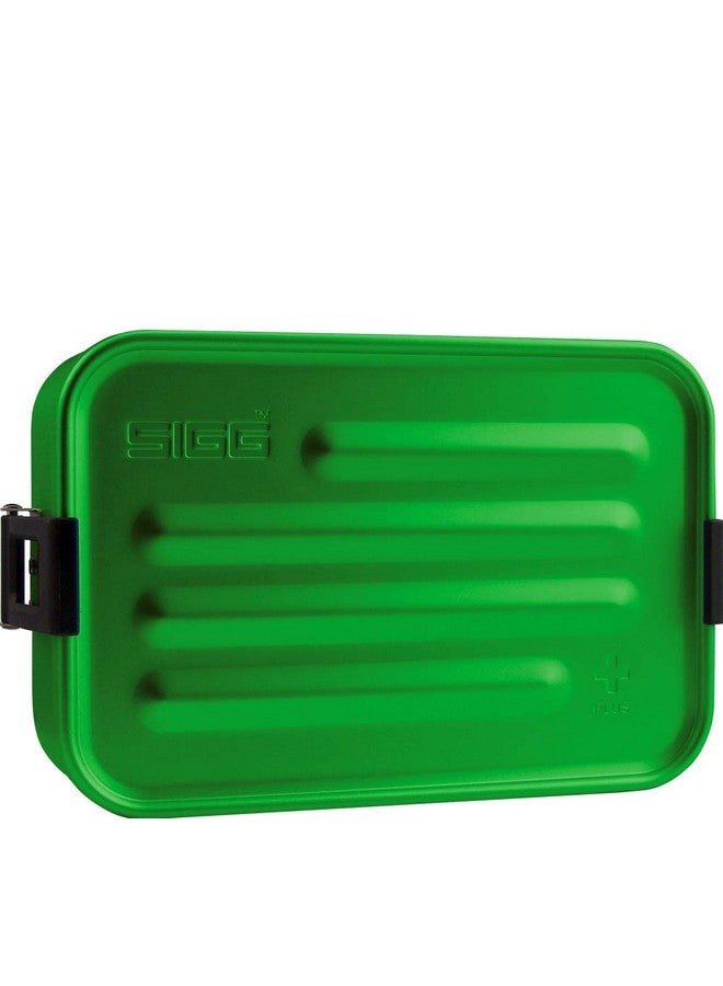 Sigg Metal Lunch Box With Food Separator Dishwasher & Microwave Safe Leakproof Bpa Free Aluminum Plus Green S - Image 2
