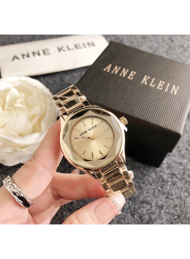ANNE KLEIN ساعة أن كليين النسائية الأنيقة بحزام من الفولاذ المقاوم للصدأ - Image 1