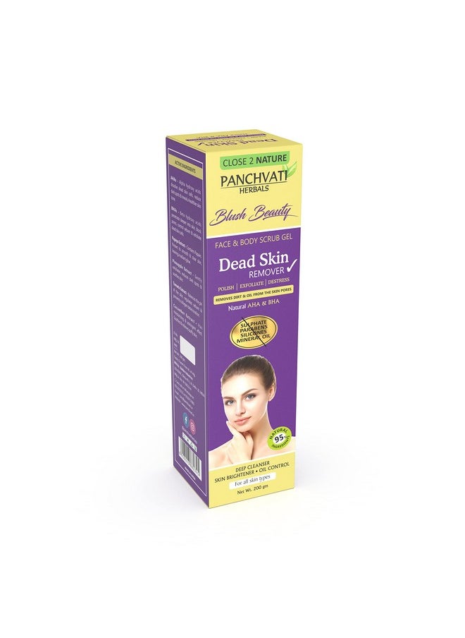 Panchvati Herbals Dead Skin Remover Powerful Skin Exfoliator With Glowing Results That Removes Dead Skin Oil & Dirt Without Stripping The Skin Of Its Natural Moisture 200 Ml  - Image 4