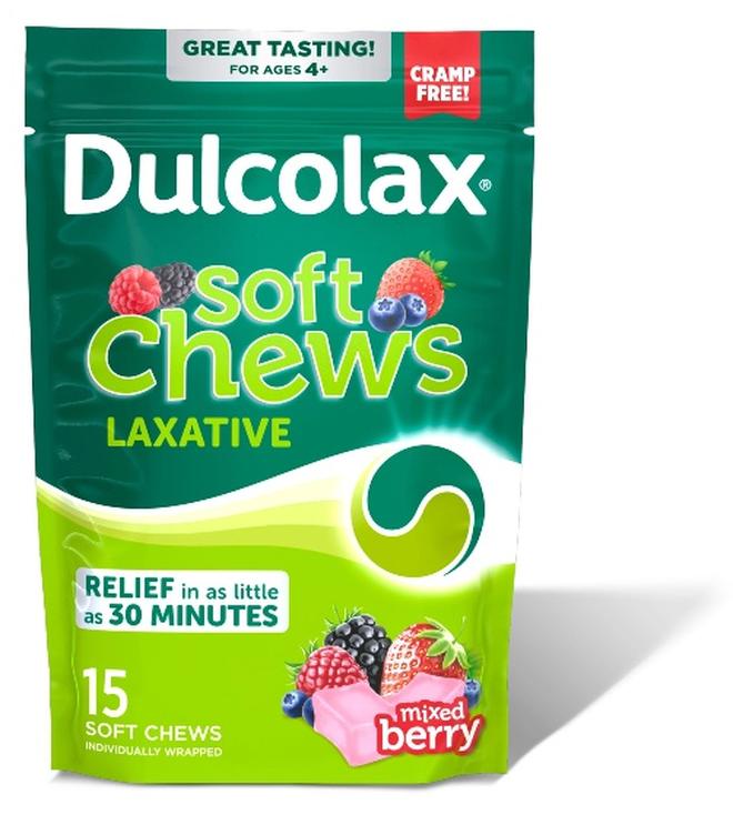 Dulcolax Saline Laxative Soft Chews Gentle Constipation Relief Mixed Berry Flavor Magnesium Hydroxide 1200 mg 15 Count - Image 1