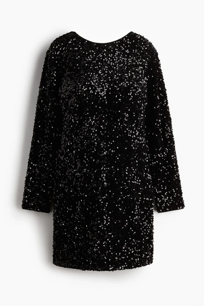 H&M  MAMA Sequined dress for Women | Best Price UAE