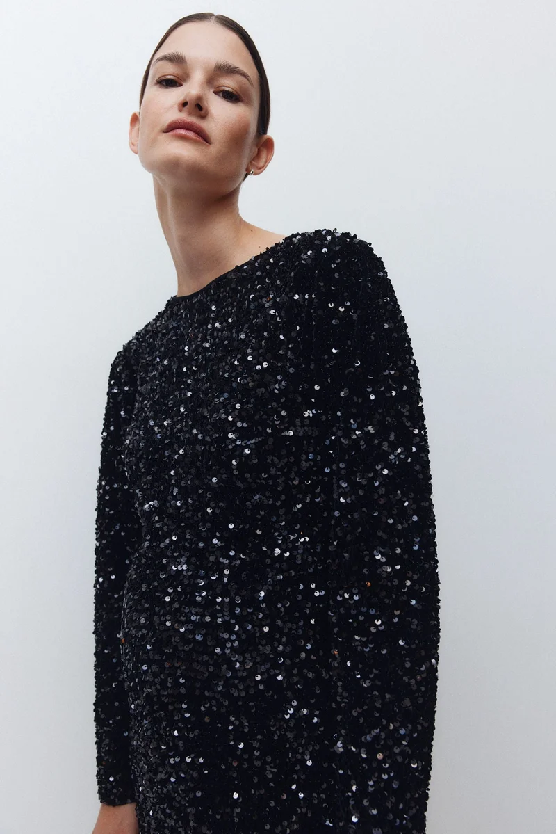 H&M MAMA Sequined dress