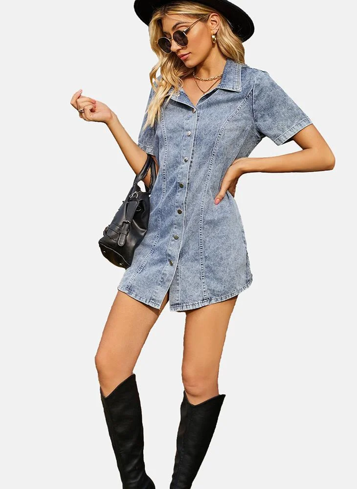 YUNIQEE Denim Mini Dress