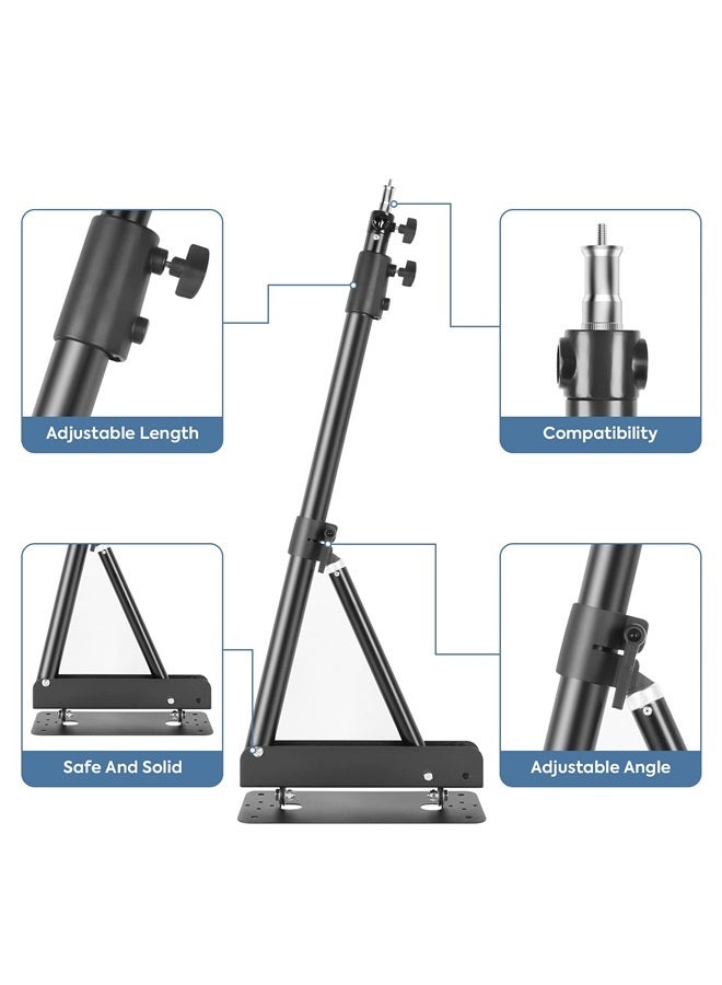 SEDGEWIN Wall Mount Triangle Boom Arm, 51inches/130cm, 180º Flexible Rotation, for Photography Strobe Light, Monolight, Softbox, Umbrella, Reflector and Ring Light - Image 4
