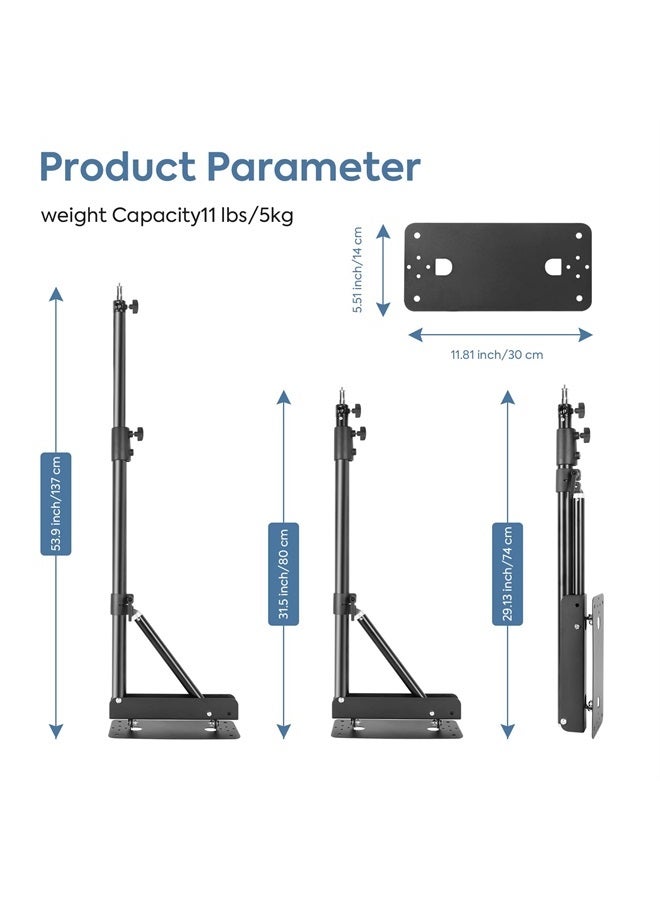 SEDGEWIN Wall Mount Triangle Boom Arm, 51inches/130cm, 180º Flexible Rotation, for Photography Strobe Light, Monolight, Softbox, Umbrella, Reflector and Ring Light - Image 2