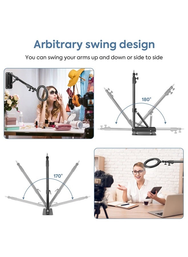 SEDGEWIN Wall Mount Triangle Boom Arm, 51inches/130cm, 180º Flexible Rotation, for Photography Strobe Light, Monolight, Softbox, Umbrella, Reflector and Ring Light - Image 3