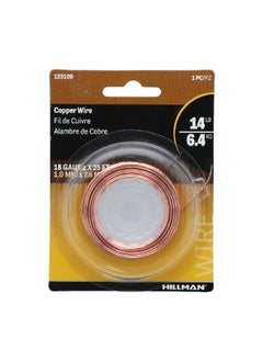 Hillman 18-Gauge General Purpose Flexible Insulated Wire Copper 25 ft 123109 