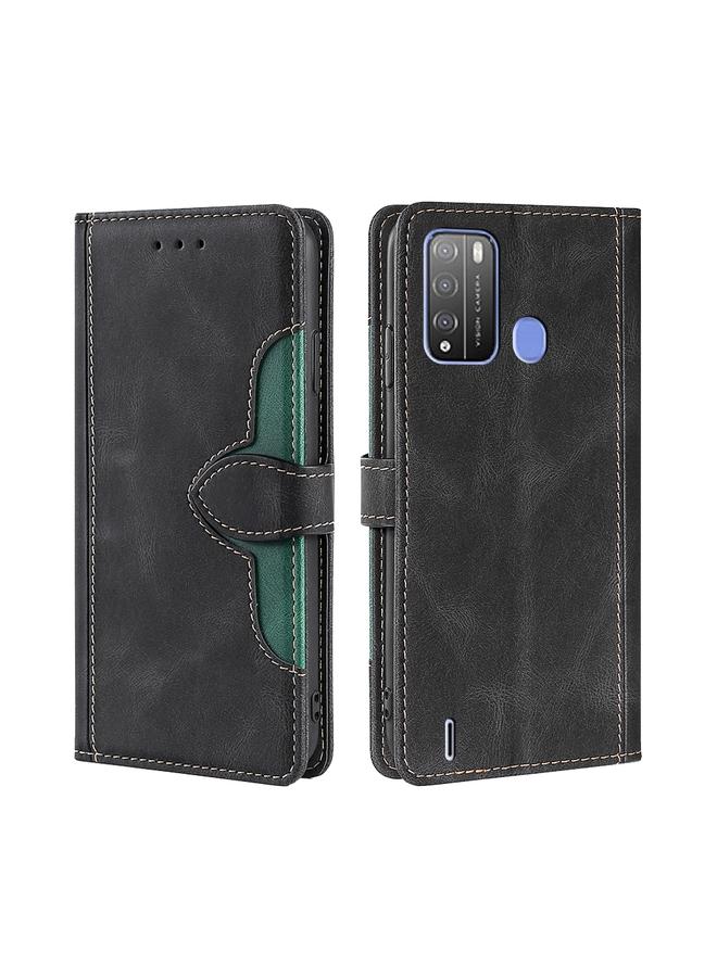 erorex Case For Itel Vision 1 Pro Skin Feel Straw Hat Magnetic Buckle Leather Phone Case - Image 1