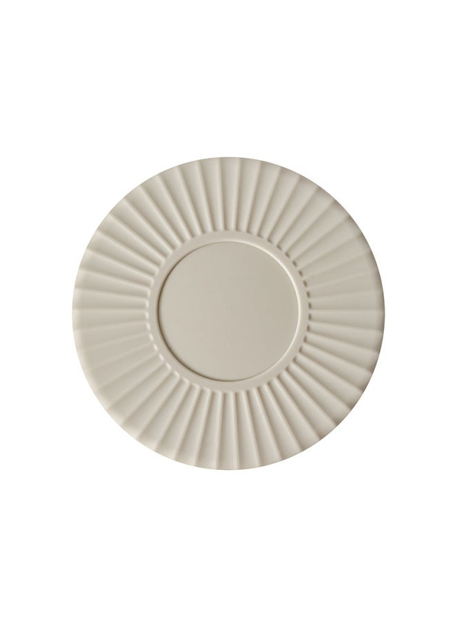 Food Grade Silicone Insulation Pad Customized Silicone Placemat Round Pot Pad Coaster Kitchen Dining Table Anti-scalding Manufacturers-Color:White Monolithic Bag  - Image 1