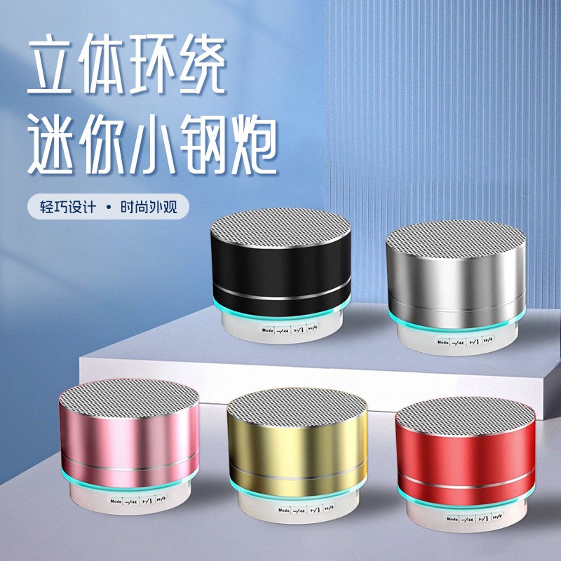 A10 Metal Bluetooth Speaker Mini Small Steel Cannon USB Portable Laptop Audio Outdoor Wireless Car Audio - Image 2
