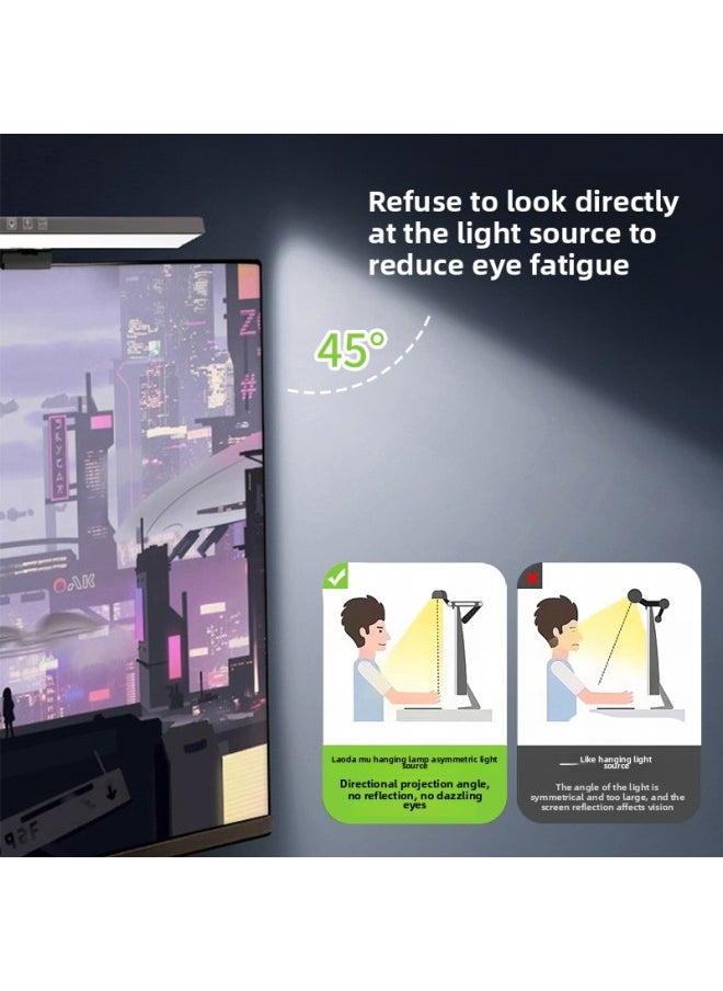 ♡Screen Hanging Lamp Display Screen Lamp Desktop Computer Display Eye Protection Lamp Desktop Light Work Learning Desk-Specifications:◈◈♥♤♤♥⭐Five-year Warranty | Free Replacement◈◈♥♤♤♥