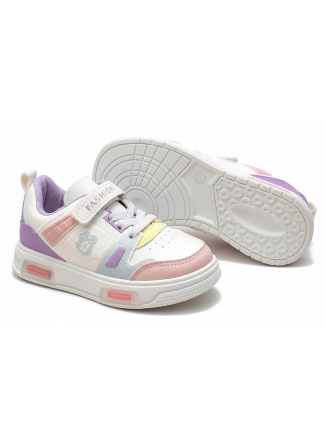 Kids Comfortable Sneaker with Fun Design and Lighting Sole, Durable Sole, Soft Cushioned Footbed