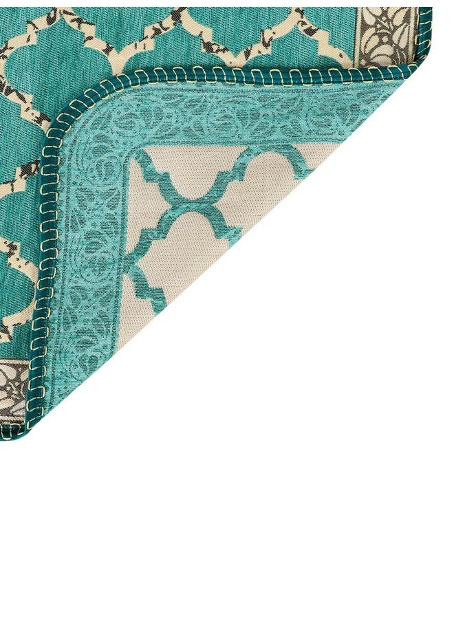 Nendle Modern Velvet Sofa Covers 3 Seater Combined Sofa Seat and Back Cover|Anti-Slip Sofa Covers for Living Room (Sea Green, Pack of 1) - Image 3