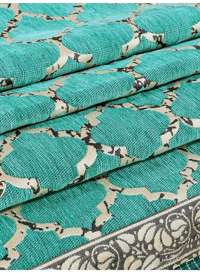 Nendle Modern Velvet Sofa Covers 3 Seater Combined Sofa Seat and Back Cover|Anti-Slip Sofa Covers for Living Room (Sea Green, Pack of 1) - Image 2