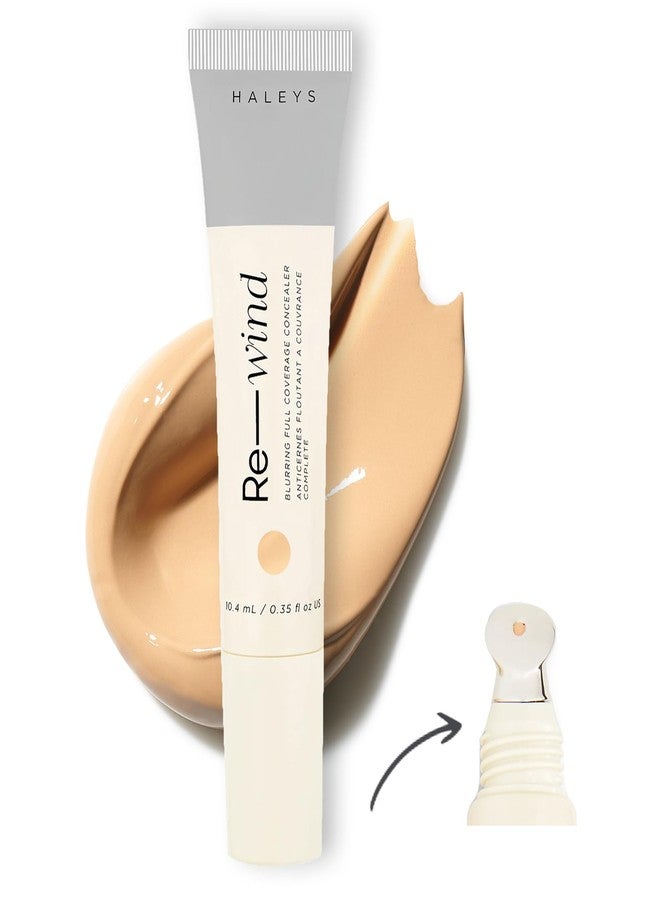 HALEYS Re-wind Blurring Full Coverage Concealer (Medium - Warm), Brighten, Reduce redness, dark circles and fine lines, Non-Caking, Longwear, Nourishes, Lightweight, Soft-Matte Finish, Vegan + CF - Image 1