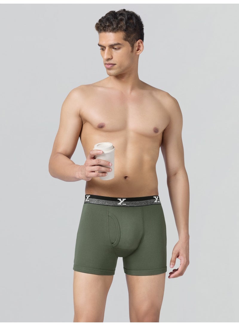 اكس واي اكس اكس XYXX نوفابوكسرات قطنية للرجال، عبوة من 3 قطع، مطاطية خارجية - Image 4