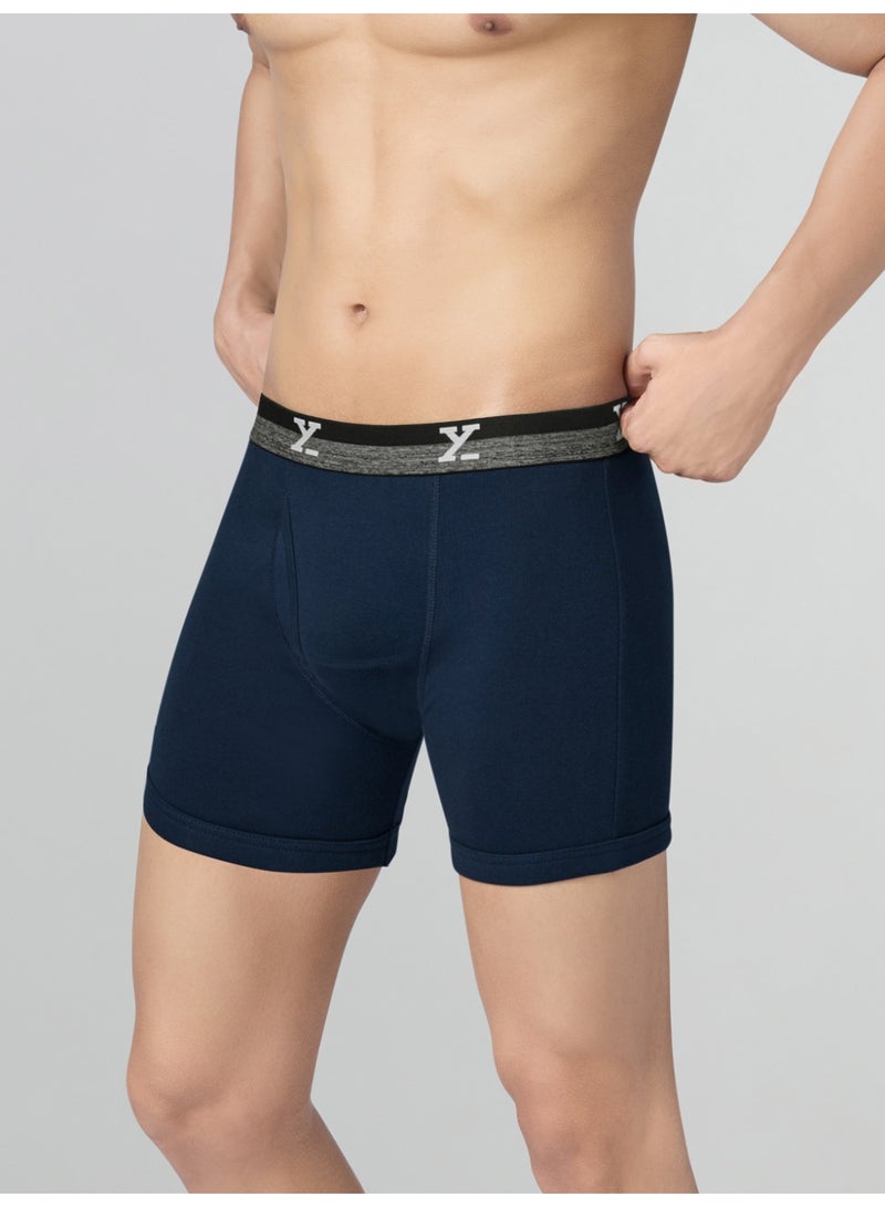 اكس واي اكس اكس XYXX نوفابوكسرات قطنية للرجال، عبوة من 3 قطع، مطاطية خارجية - Image 3