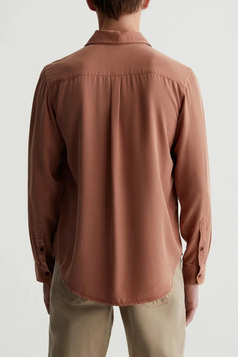 Ag Jeans Luxurious Relaxed-Fit Lightweight Viscose Shirt