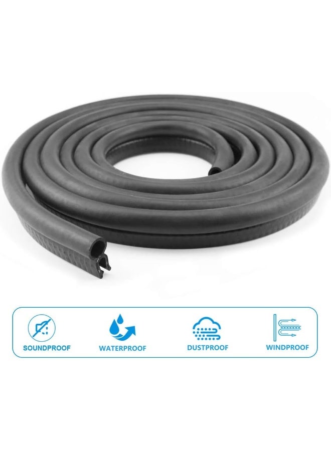 Storystore Storystore Car Door Rubber Seal Strip, Fits 1/16" Edge, Trim Seal with Top Bulb for Cars, Boats, RVs, Trucks, and Home Applications, Automotive Weather Striping (10Ft) - Image 3